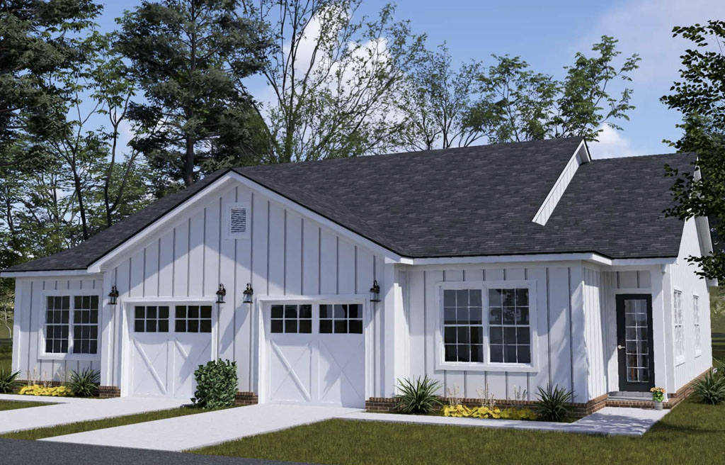 duplex house plan 24637