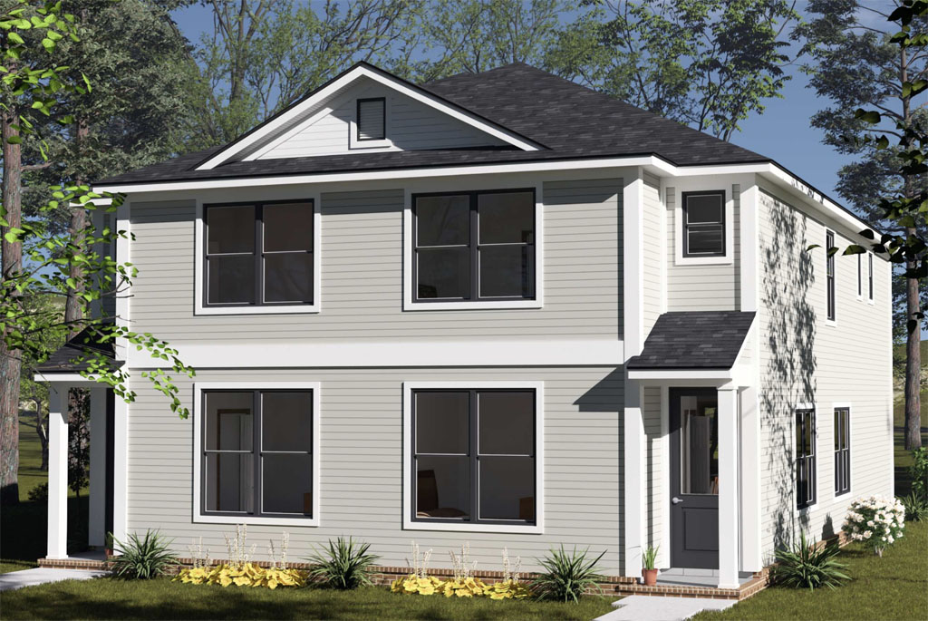 Duplex Home Highlight: Juniper Falls #24620 Offers 4 Bedrooms per Unit, Modern Style, and Strong Developer Appeal