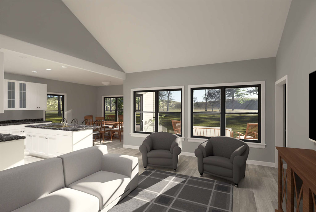 timberline park #24622 living room and kitchen