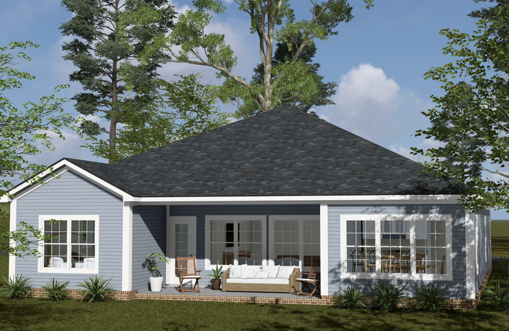 w.l. martin home designs plan 24631 rear