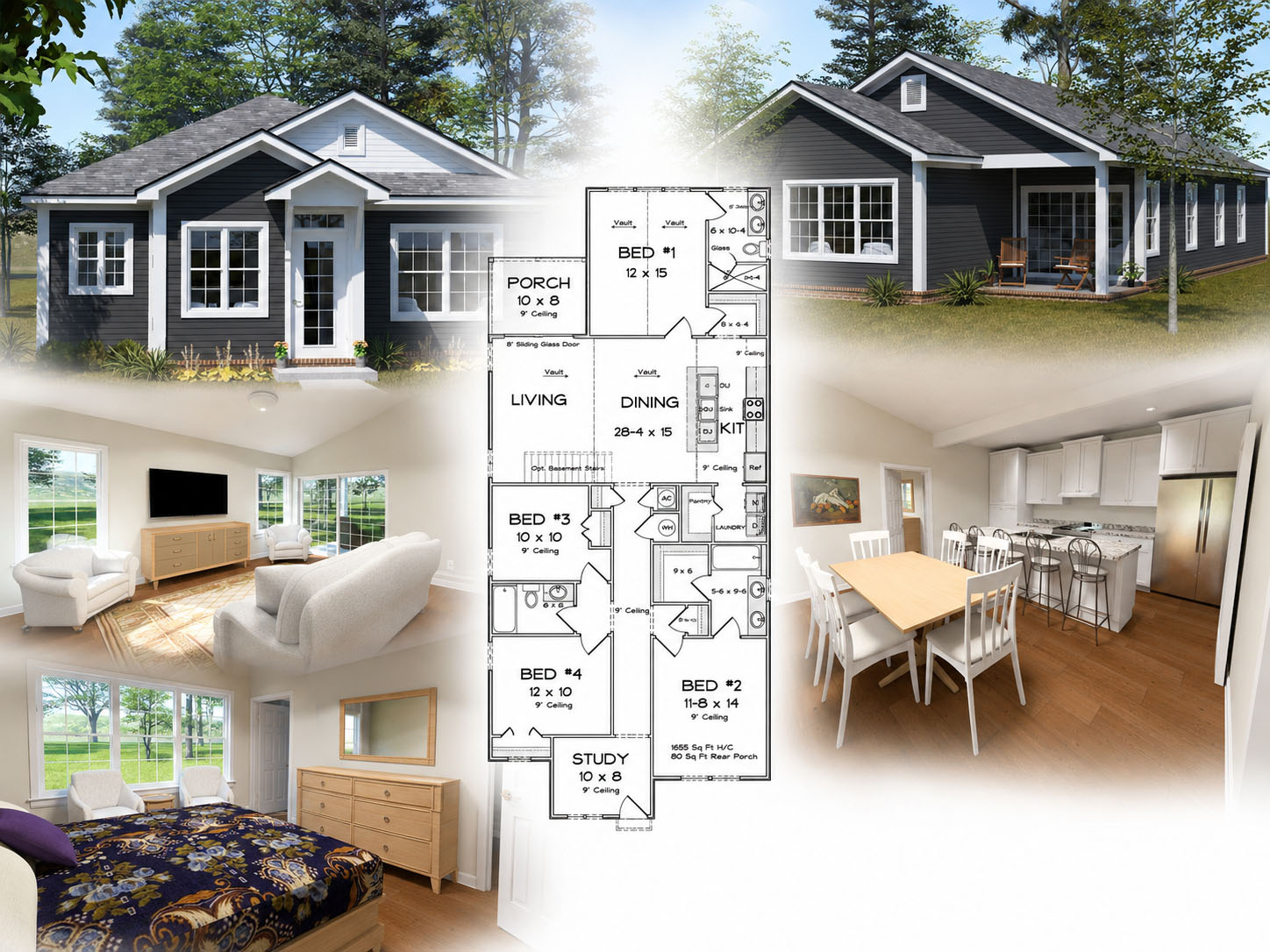 Cypress Ridgeway Plan #24655: A 4 Bedroom, 3 Bath Narrow Lot House Plan That Doesn’t Compromise on Space