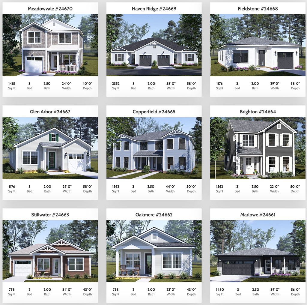 W.L. Martin Home Designs Releases New Collection of Tiny Homes, Duplex Plans, and Single Family Designs Built to Save Developers Time and Money